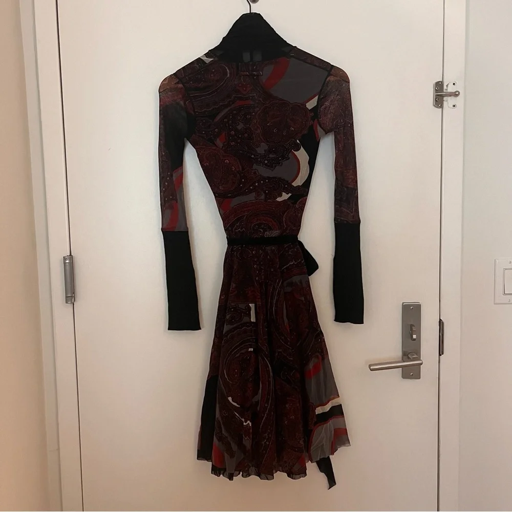 Jean Paul Gaultier Soleil Vintage Paisley Wrap Dress - Picture 3 of 3